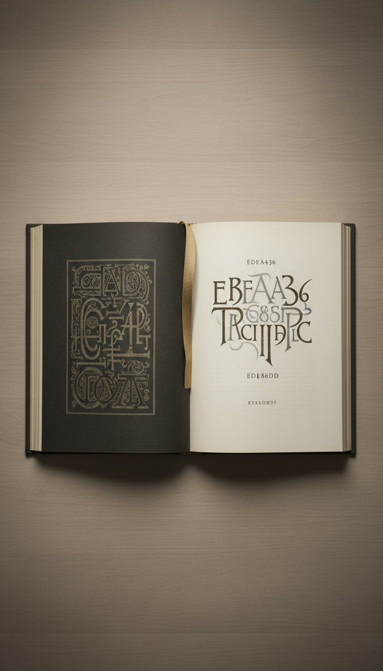 Rare Illustrated Art Monograph Title Page Display