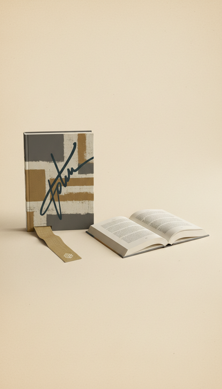Signed Contemporary Paperback with Linen Bookmark